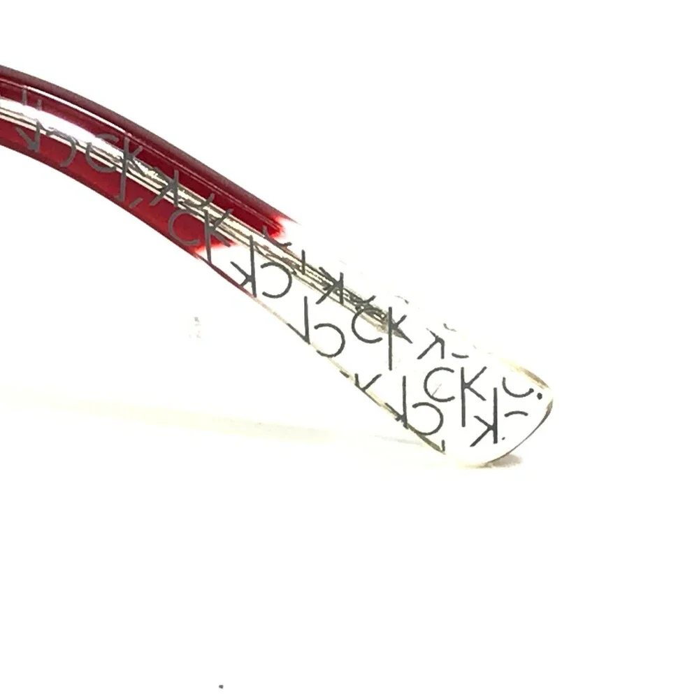 Calvin Klein Eyeglasses Frames 5590 615 Red Clear Rectangular Full Rim 50-15-135